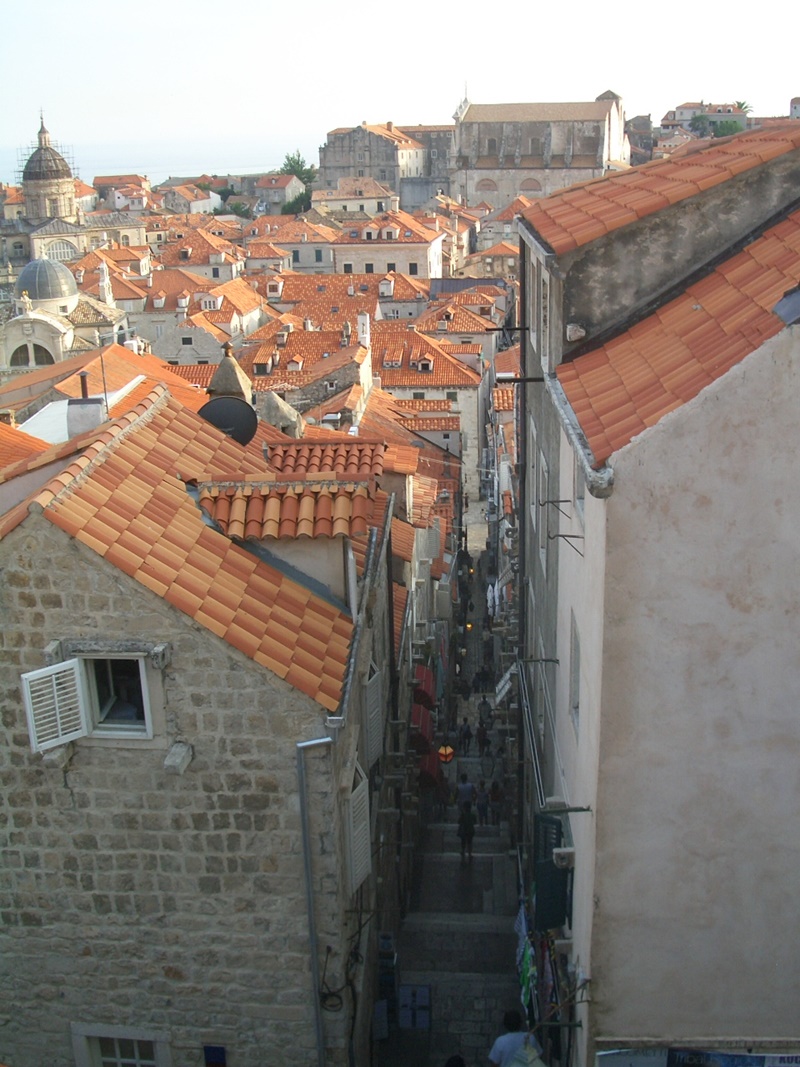 View of city's street from the City walls